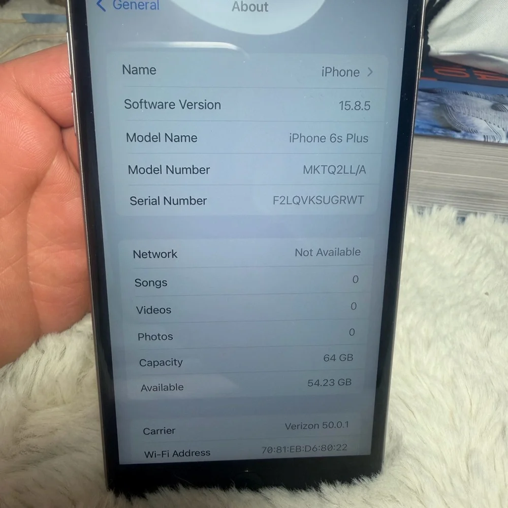 iphone 6s plus 64 gb silver for verizon